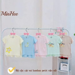 Bộ cộc Minhee cài vai (bamboo peptit)