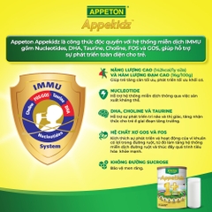 Thùng Sản phẩm dinh dưỡng công thức Appeton Appekidz 1+