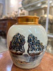 Hộp đựng trà H13 thuận buồm xuôi gió vẽ vàng 24k