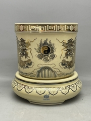 Bát Hương Họa Tiết Rồng F20 vẽ vàng 24K