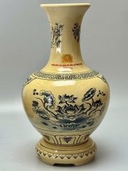 Bình Phú Quý Nhị Cảnh H30 In Logo men truyền thống