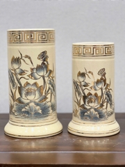 Ống Hương Hoạ Tiết Hoa Sen H22 vẽ vàng 24k