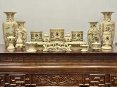 Bộ Thờ Họa Tiết Rồng Ban Thờ 1m75-1m95 vẽ vàng 24K