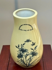 Bình Hoa Hoạ Tiết Thuận Buồm Xuôi Gió Cao 28cm Truyền Thống