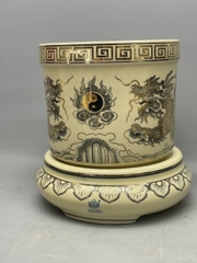 Bát Hương Họa Tiết Rồng F20 vẽ vàng 24K