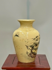 Bình Thiên Hương Cao 28cm Thuận Buồm Xuôi Gió Vẽ Vàng