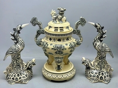 Bộ Đỉnh Hạc men rạn truyền thống