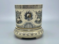 Bát Hương F24 Hoạ Tiết Rồng Vẽ Vàng 24K