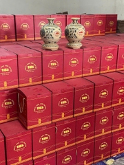 Bình Tài Lộc H25 Phù Dung In Logo Đại Hội Đảng