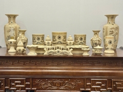 Bộ Thờ Họa Tiết Rồng Ban Thờ 1m97 vẽ vàng 24K