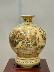 Bình Hút Lộc Nhị Cảnh Thuận Buồm Xuôi Gió - Công Thành Danh Toại Cao 36cm Vẽ Vàng