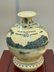 Bình Hút Lộc Cao 29cm Cảnh Hồ Ba Bể - Bắc Kan