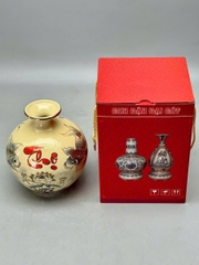 Cặp Bình Hút Lộc Chép Sen chữ PHÚC THỌ H23 vẽ vàng 24K