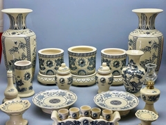 Bộ thờ men truyền thống hoạ tiết rồng -kỷ 3 chén