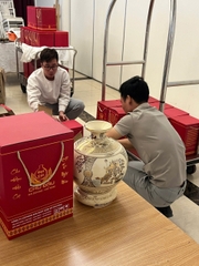 Bình Hút Lộc H25 Tứ Cảnh Hà Nội in logo theo yêu cầu