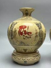 Set 2 Bình Hút Lộc chữ Phúc Lộc vẽ vàng 24k