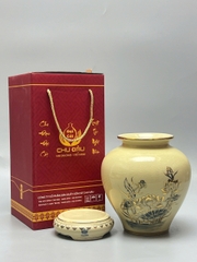 Bình Cát Tường H27 Hoa Sen vẽ vàng