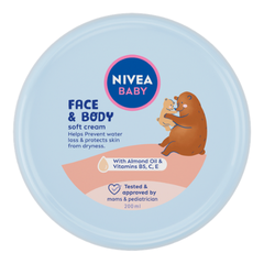 Kem dưỡng da Nivea Baby Face and Body cho trẻ sơ sinh và trẻ em, 200ml