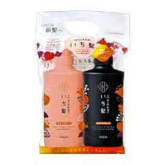 Dầu gội xả Ichikami Kracie chai 480ml (Cam - Dưỡng ẩm, phục hồi hư tổn)