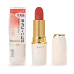 Son môi Cezanne Lasting Lip lì, nhiều dưỡng thỏi 3.9g (501 - Đỏ cam)
