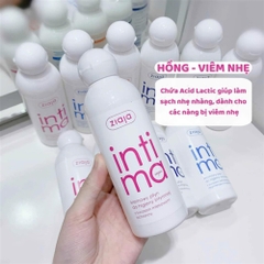 Dung dịch vệ sinh phụ nữ bổ sung Axit Lactic Intima Ziaja Balan 200ml - Màu hồng