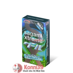 Bao cao su Sagami Xtreme Spearmint mùi hương bạc hà hộp 10 chiếc