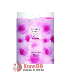 Giấy vệ sinh mềm, tự hủy Marutomi Seishi hương hoa hồng 25m x 18 cuộn