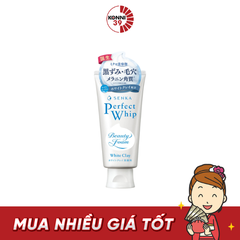 Sữa rửa mặt Senka Perfect Whip chiết xuất đất sét trắng (màu trắng) 120g