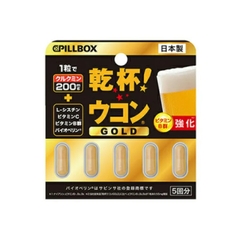 Viên uống nghệ giải rượu Gold Pillbox 5 viên