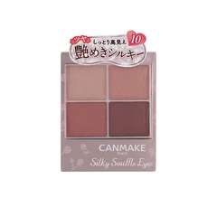Phấn mắt Canmake Silky Souffle Eyes 4 ô mịn lì - 10 Tone Dâu Ngọt