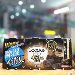 Hộp hút ẩm và làm thơm ngăn tủ Asu Hakugen Earth 450ml - Hương gỗ đàn hương