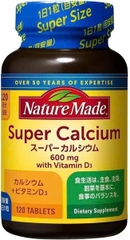 Viên uống bổ sung Canxi Nature Made Super Calcium 600mg 120 viên