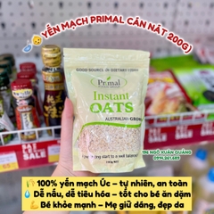 Yến mạch Primal ăn liền cán nát 200g