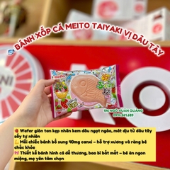 Bánh xốp cá Meito nhân kem dâu