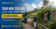 Tour New Zealand Đảo Bắc 7N6Đ: Auckland – Waitomo – Rotorua – Hobbiton