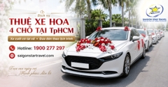 Thuê Xe Hoa 4 Chỗ Tại TpHCM Cho Đám Cưới: Có Tài Xế, Đón Trả Theo Lịch Trình