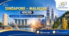 Tour Singapore Malaysia 4N3Đ từ TpHCM - Bay Vietjet, khách sạn 4 sao