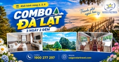 Combo Đà Lạt 3N2Đ Từ TPHCM | Xe + Khách Sạn