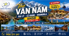 Tour Đại Lý – Lệ Giang – Shangrila 6N5Đ | Bay thẳng từ TpHCM