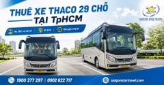 Thuê Xe 30 Chỗ Tại TpHCM - Xe 29C Có Tài Xế, Báo Giá Theo Lộ Trình