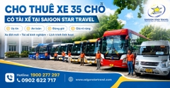 Thuê Xe 35 Chỗ Tại TpHCM Uy Tín, Có Tài Xế, Giá Rõ 2026