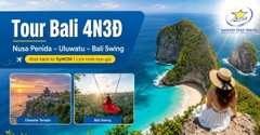 Tour Bali 4 Ngày 3 Đêm: Nusa Penida - Uluwatu - Bali Swing