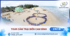 Tour Cắm Trại Biển Cam Bình 2 Ngày 1 Đêm (Ngủ Lều Bãi Biển) | Đoàn Riêng