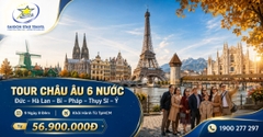 Tour Châu Âu 6 Nước 9N8Đ: Đức – Hà Lan – Bỉ – Pháp – Thụy Sĩ – Ý