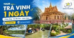 Tour Trà Vinh 1 Ngày: Chùa Âng - Ao Bà Om - Cồn Chim/Cồn Hô/Cồn Ông