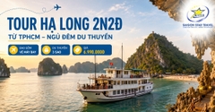 Tour Hạ Long 2N2Đ Từ TpHCM | Ngủ Đêm Du Thuyền 3 Sao