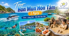 Tour Hòn Tằm Hòn Mun 1 Ngày | Cano Lặn Biển - Tắm Bùn - Tắm Khoáng