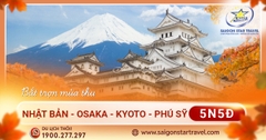 Tour du lịch Nhật Bản 5N5Đ - Osaka- Kyoto - Núi Phú Sĩ - Tokyo
