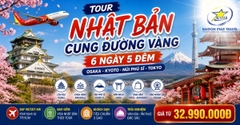 Tour Nhật Bản Cung Đường Vàng 6N5Đ Từ TpHCM | Bay Vietjet Airlines
