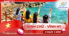 Tour Ninh Chữ - Vịnh Vĩnh Hy - Mũi Dinh 3N2Đ Lễ 30/4/2026